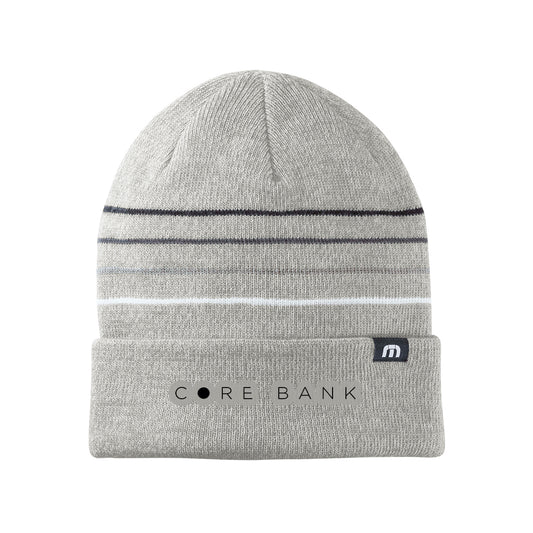 TravisMathew Striped Cuffed Beanie