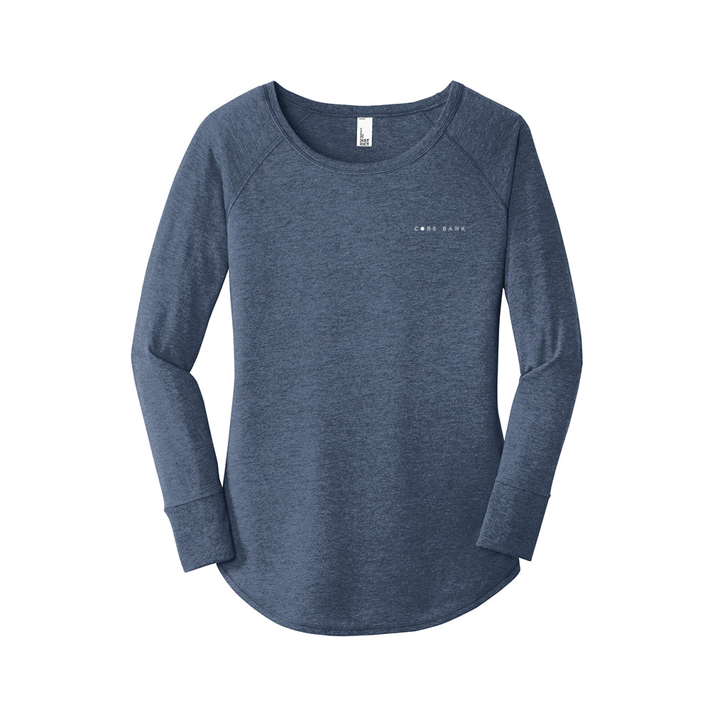 District Women's Perfect Tri Long Sleeve Tunic Tee