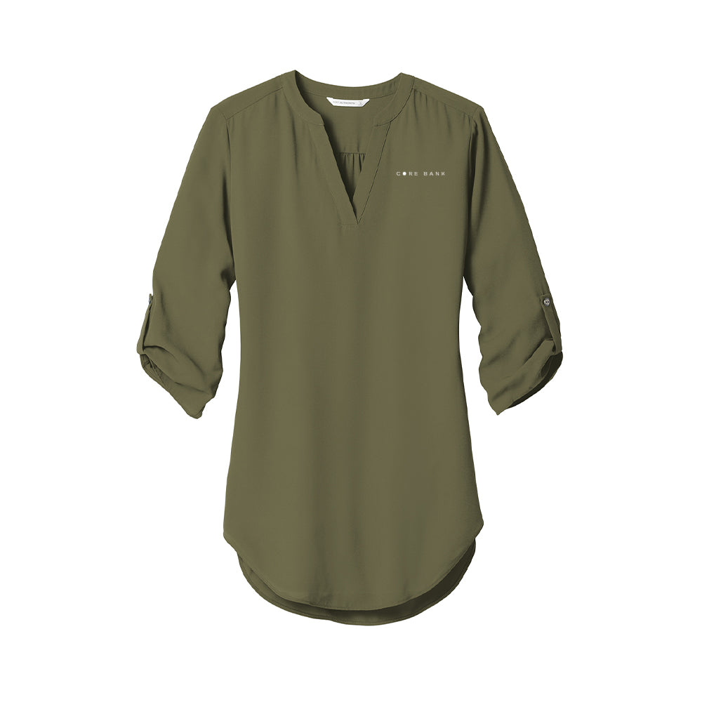 Port Authority Ladies 3/4-Sleeve Tunic Blouse