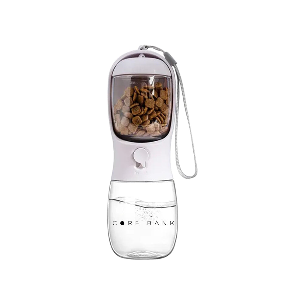 10oz Pet Water Bottle with Food Container