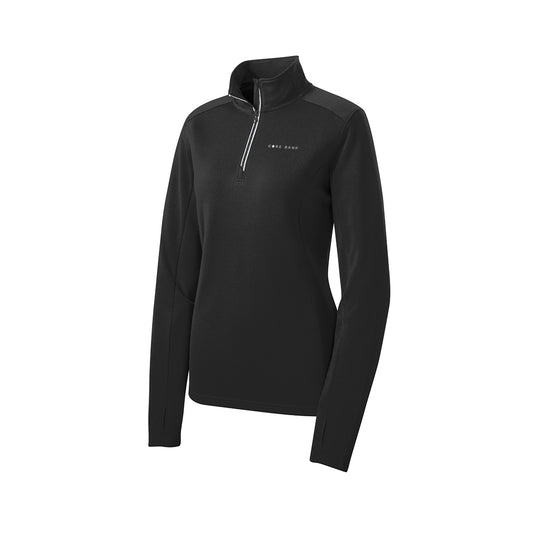 Sport-Tek Ladies Sport-Wick Textured 1/4-Zip Pullover