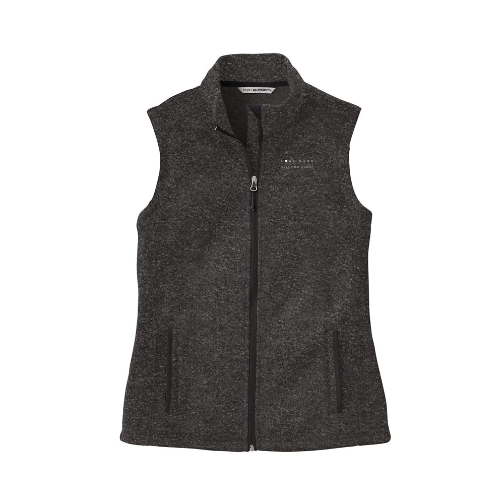 Port Authority Ladies Sweater Fleece Vest