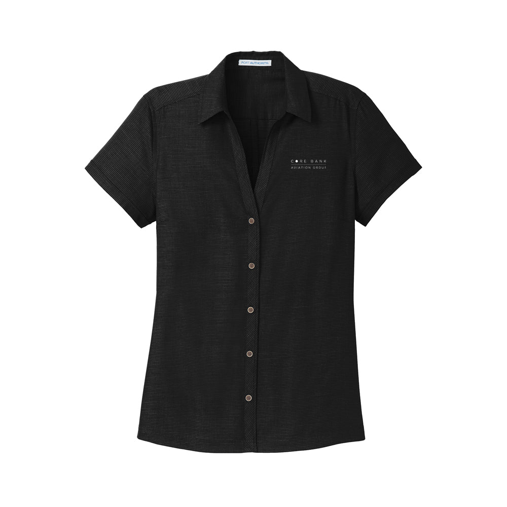 Port Authority Ladies Textured Camp Shirt