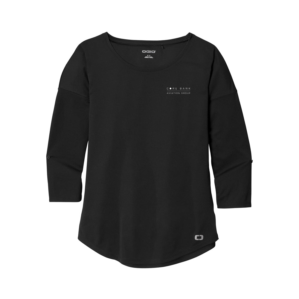 OGIO Ladies Gravitate Scoop 3/4-Sleeve