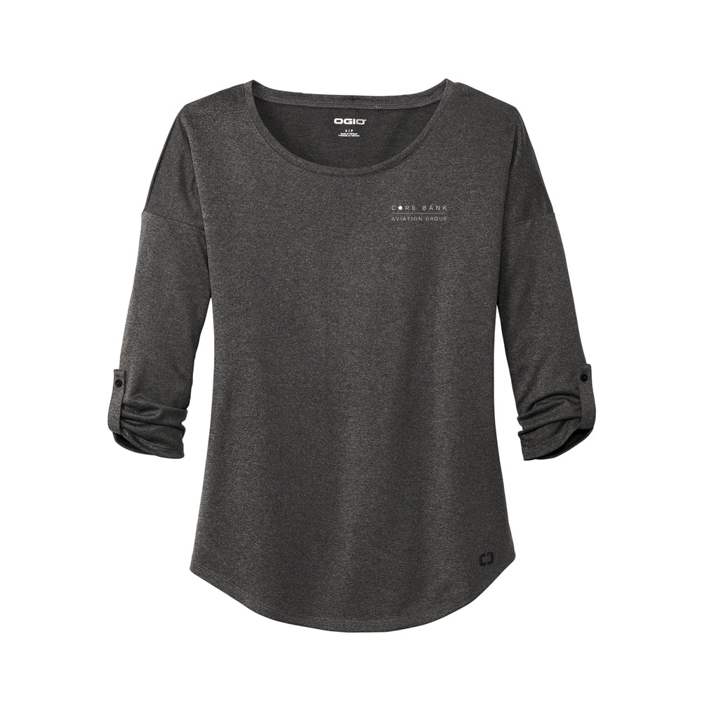 OGIO Ladies Gravitate Scoop 3/4-Sleeve