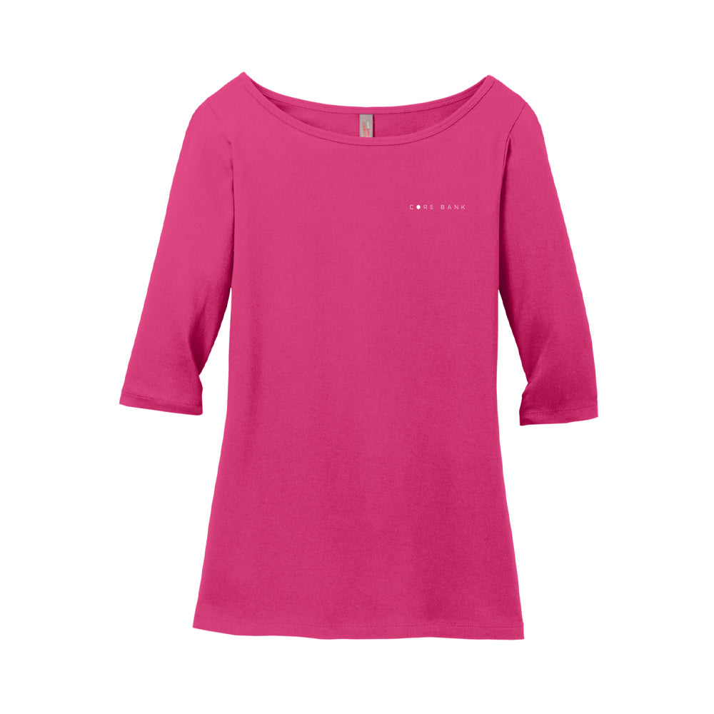 District Women's Perfect Weight 3/4-Sleeve Tee