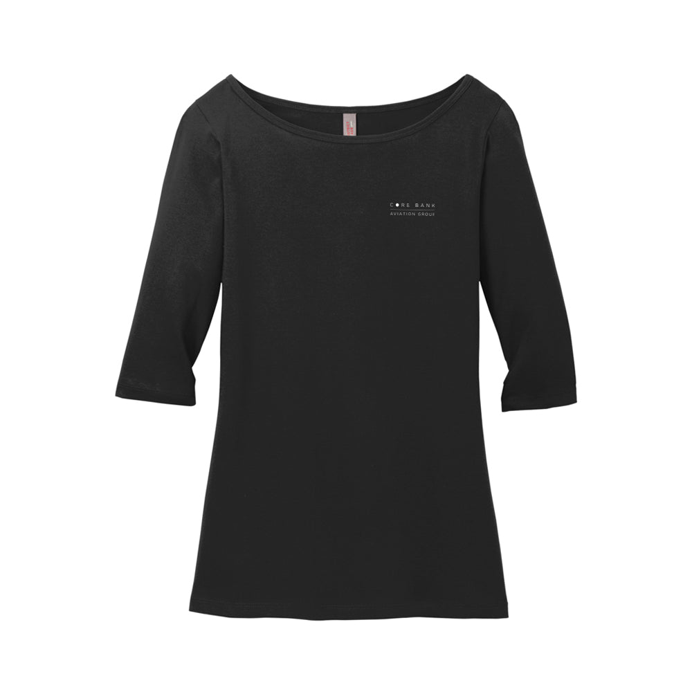 District Women's Perfect Weight 3/4-Sleeve Tee