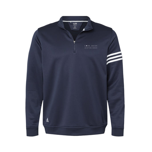 Adidas 3-Stripes French Terry Quarter-Zip Pullover