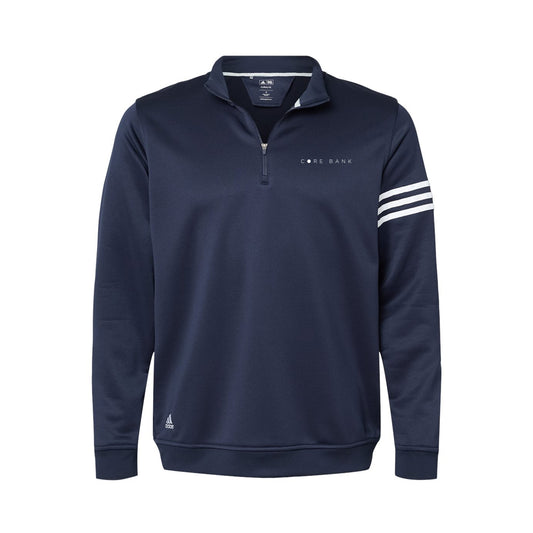 Adidas 3-Stripes French Terry Quarter-Zip Pullover