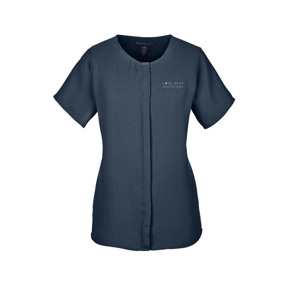 Ladies' Perfect Fit Short-Sleeve Crepe Blouse