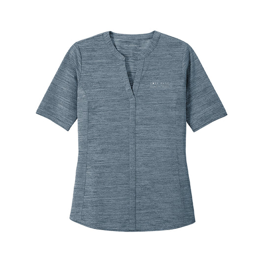 Port Authority Ladies Stretch Heather Open Neck Top