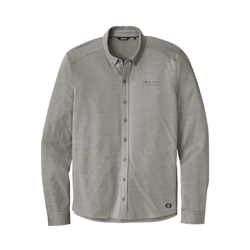 OGIO Code Stretch Long Sleeve Button-Up