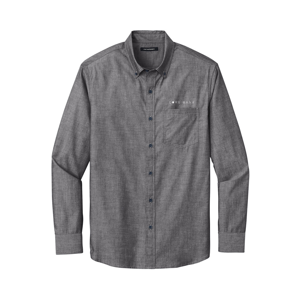 Port Authority Long Sleeve Chambray Easy Care Shirt